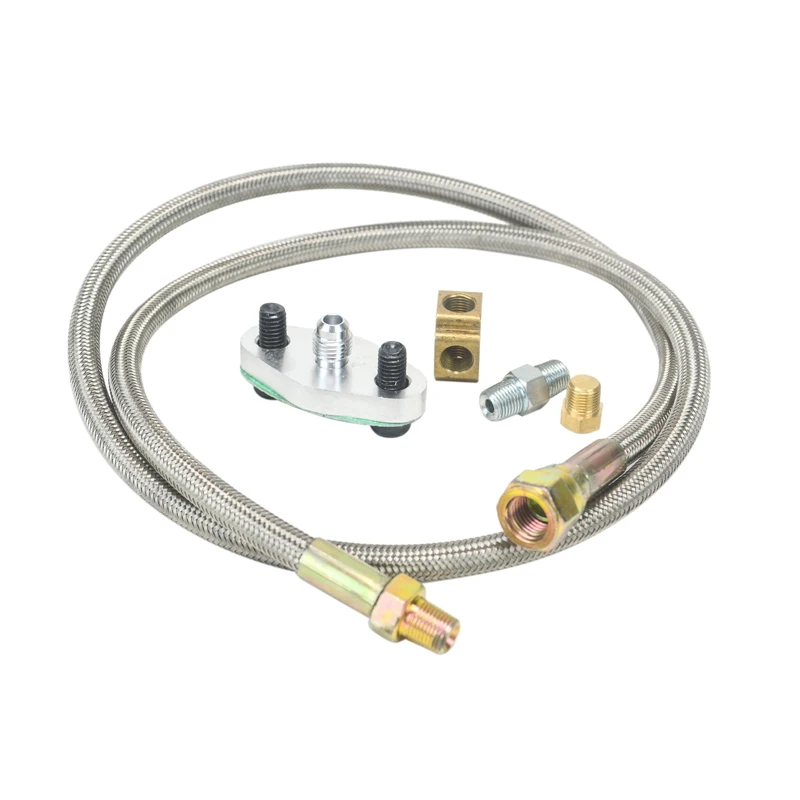 Hypertune-T3 T4 T3/T4 T04E T70 T66 T67 GT35 T3/60-1 GT45 турбонасос с масляным охлаждением линия подачи 1/8 NPT 4AN HT-TOL11
