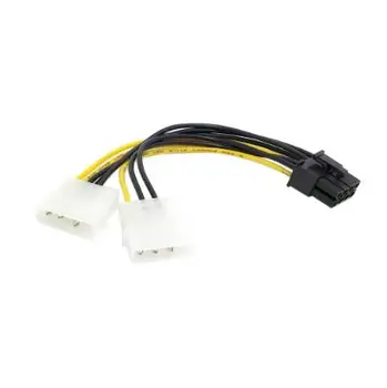 

Cable CY Dual Molex 4pin IDE to 8 Pin PCI-E Power Lead Cable for Asus MSI VGA Video Graphic Card