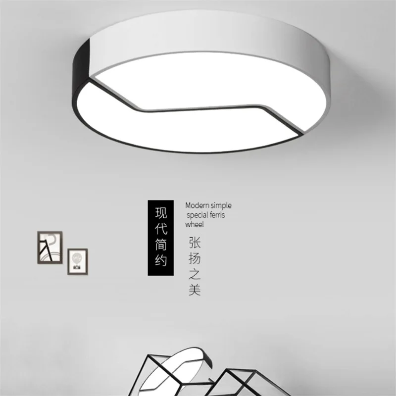 

TUDA LED Ceiling Lamp Square Wrought Iron Ceiling Lamp Living Room Bedroom Room Restaurant Acrylic Ceiling Lamp 220V