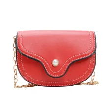 Детская маленькая сумка-мессенджер на цепочке, модные мини-кошельки для девочек, клатч, однотонные корейские сумки для денег, сумка-мессенджер, сумки для монет и телефонов