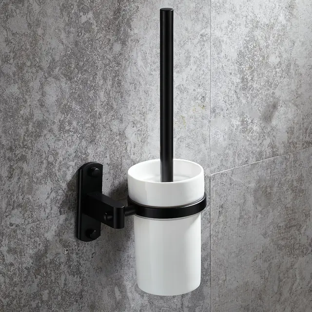 Black Hardware Bathroom Kit Space Aluminum Spray Painting Bathroom