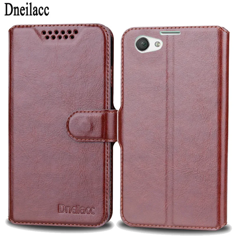Dneilacc Case For Sony Xperia Z1 Compact z1 Mini Retro Leather Business Cover Phone Bag with Stand Function | Мобильные телефоны и