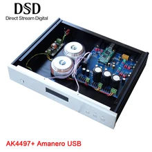 weiliang audio DC100 Amanero USB DAC AK4118 AK4497 Decoder DSD Audio Amplifier
