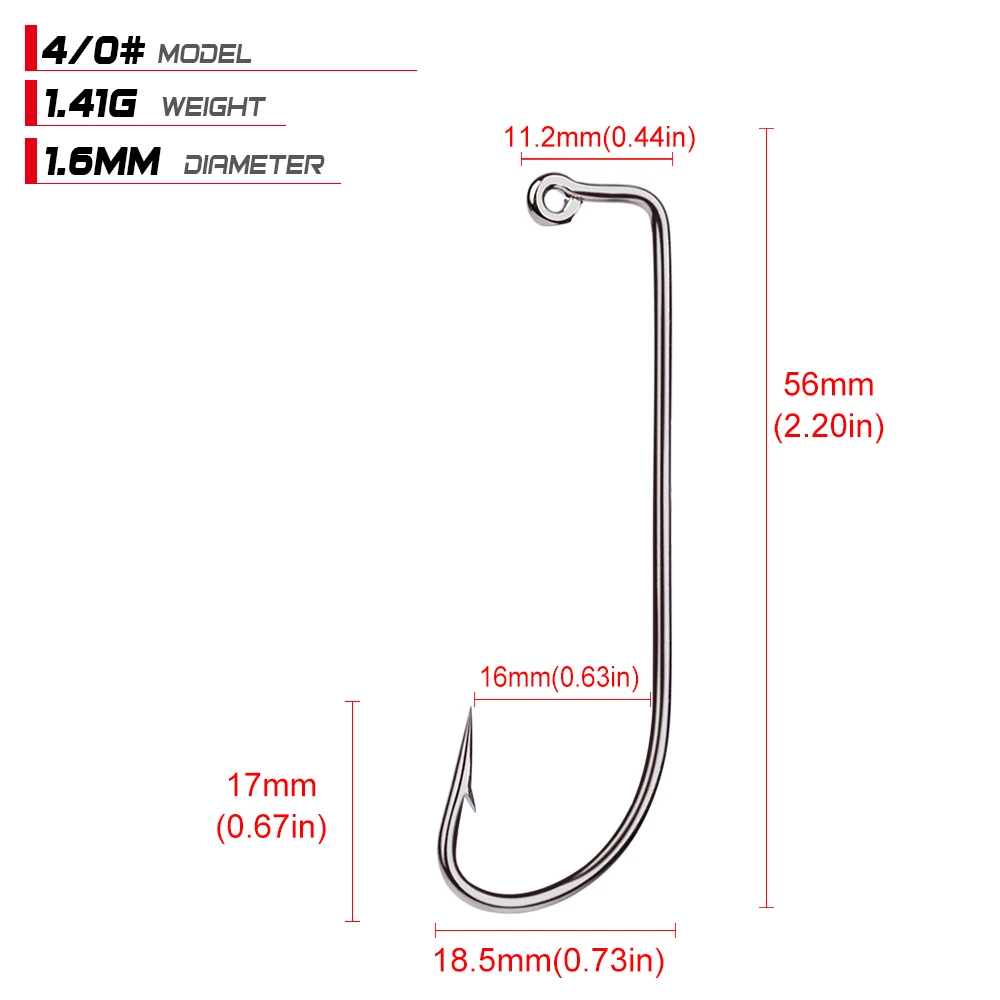 50 шт./лот рыболовные крючки из высокоуглеродистой стали-2#-5/0# кривошипный крючок Приманка червь Pesca для мягкой приманки рыболовные Крючки снасти серии джиг Крючки - Цвет: 4 0