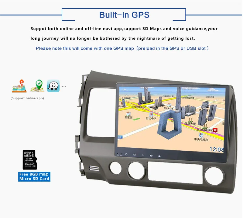 Cheap 10.2" Radio Android 5.1 Car DVD Player for Honda Civic 2006 2007 2008 2009 2010 2011 with Quad Core Car Multimedia Player 8 Cheap 10.2" Radio Android 5.1 Car DVD Player for Honda Civic 2006 2007 2008 2009 2010 2011 with Quad Core Car Multimedia Player 8