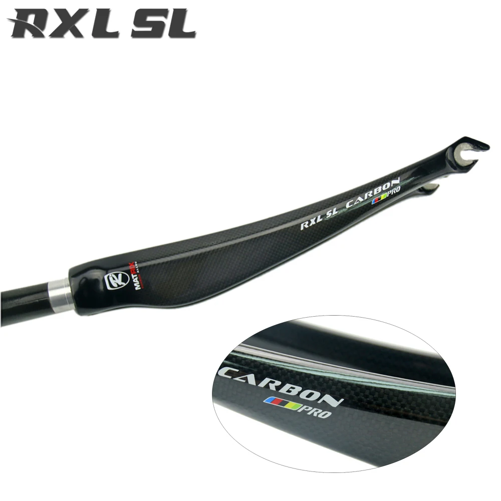 

RXL SL Bicycle Fork 28.6mm(1-18') Bike Fork 700c Front Fork Carbon Fiber Lightweight 3K Glossy/Matte Bike Accessory Carbon Forks