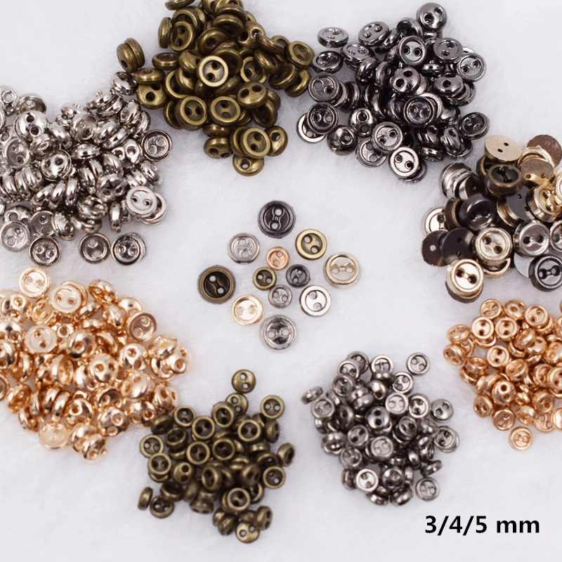 Оптовая продажа 100 шт. 3 мм 4 5 1/6 BJD Blyth Barbi DIY кукольная одежда мини пуговицы