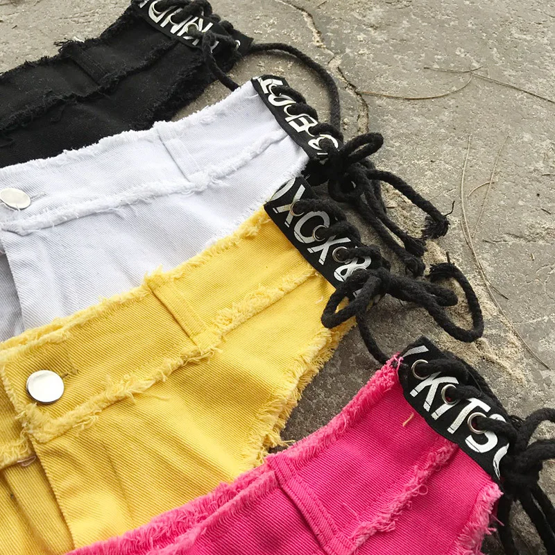 2019 Новые горячие модные женские пикантные шорты летние повседневные шорты Низкая Талия Короткие пляжные на шнуровке шорты женские