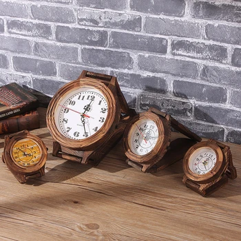 

Wall Clock Modern Design Pure Wood Environmental Protection Retro Creative Watch Technology Wall Clocks Home Decoration