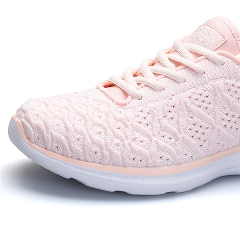 LIN KING Spring Autumn Air Mesh Casual Women Flats Shoes Comfortable Lace Up Ankle Single Shoes Shallow Female Outdoor Sneakers