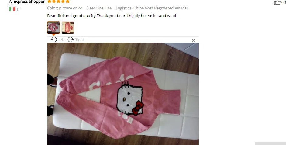 Cut Sweet 3D Cartoon Hello Kitty Pink Women's Pullovers Turtleneck Sweater Tops Long Sleeve Leaky Waist Short Knitted Sweaters