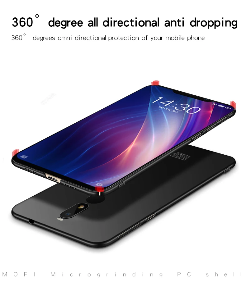 Бренд Mofi, защитный чехол для Meizu X8, чехол для сотового телефона, силиконовый чехол с эффектом потертости, жесткая задняя крышка из поликарбоната, чехол для Meizu X8, чехол s