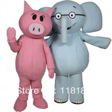 Талисман слон и свинья костюм талисмана праздничный карнавальный костюм наборы тема te нарядное платье карнавальный костюм