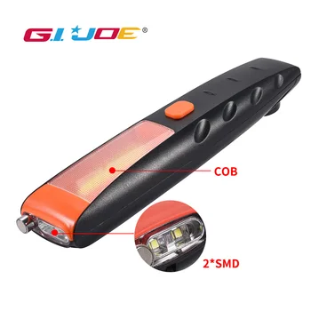 

GIJOE mini cob work light led work lamp adjustable magnetic plastic case hook 2 modes use 3*AAA/built-in battery usb recharge