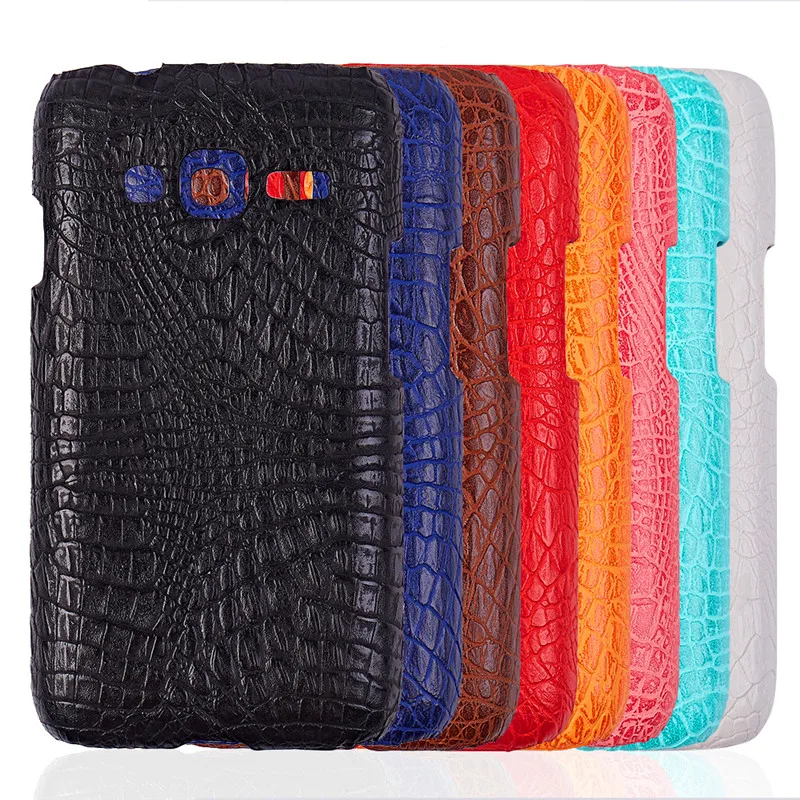 

For Samsung J1 Mini Prime J106 Case Crocodile Grain Hard PC+PU Leather Gel Back Cover Hard Case for Samsung Galaxy J1 Mini Prime