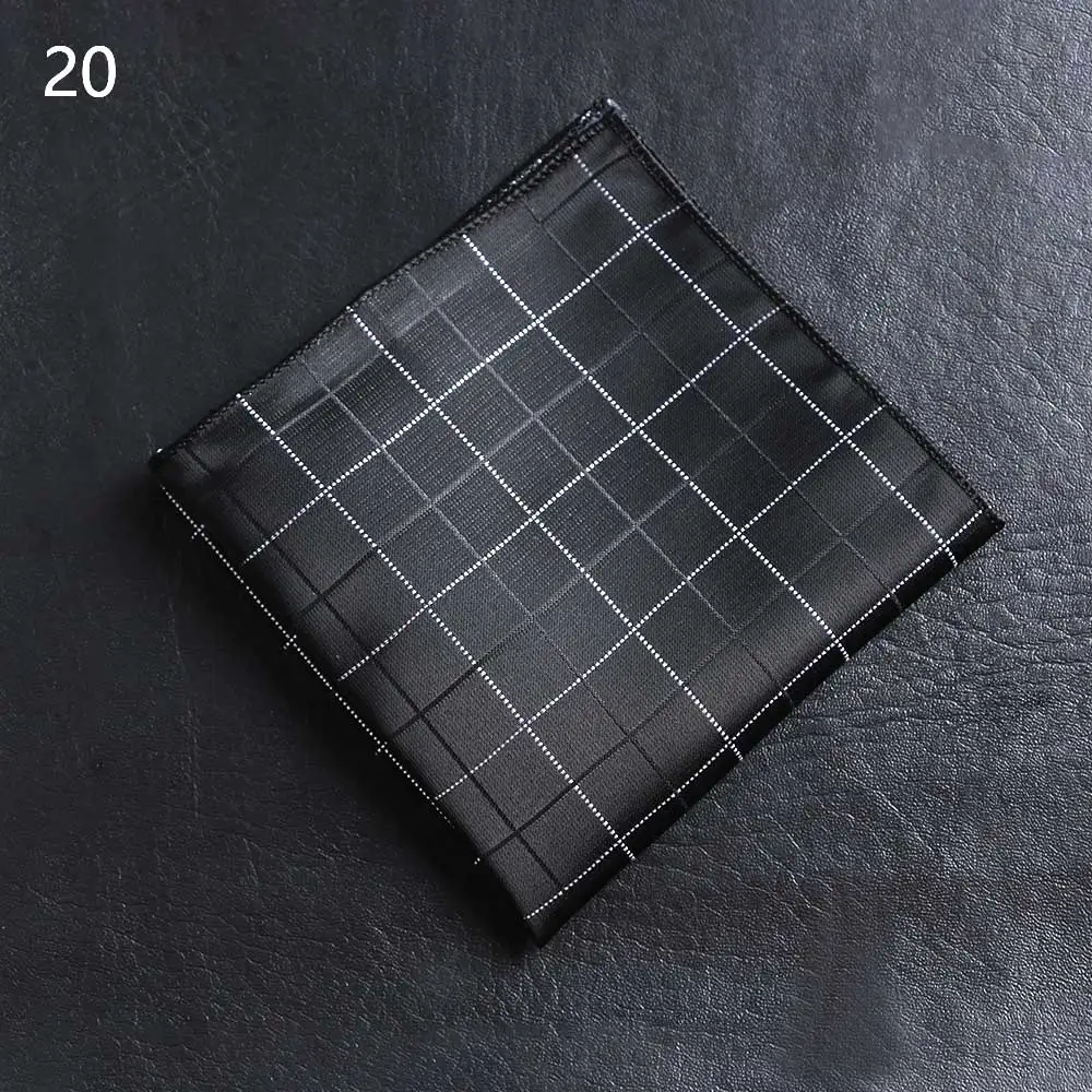 20 Ties 23*23 см винтажная атласная Вышивка Пейсли для мужчин бизнес платок Карманный квадратный цветочный полотенце для сундуков носовые платки для костюма аксессуары - Цвет: 20 Ties