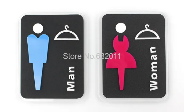 

Service Signage Acrylic doorplate clothing dressing room locker room door wall sign stickers
