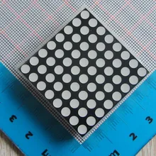 10 шт. точечная Матрица 8*8 точечная матрица 3.7 мм красный выделить 38*38 мм общий анод(16 футов