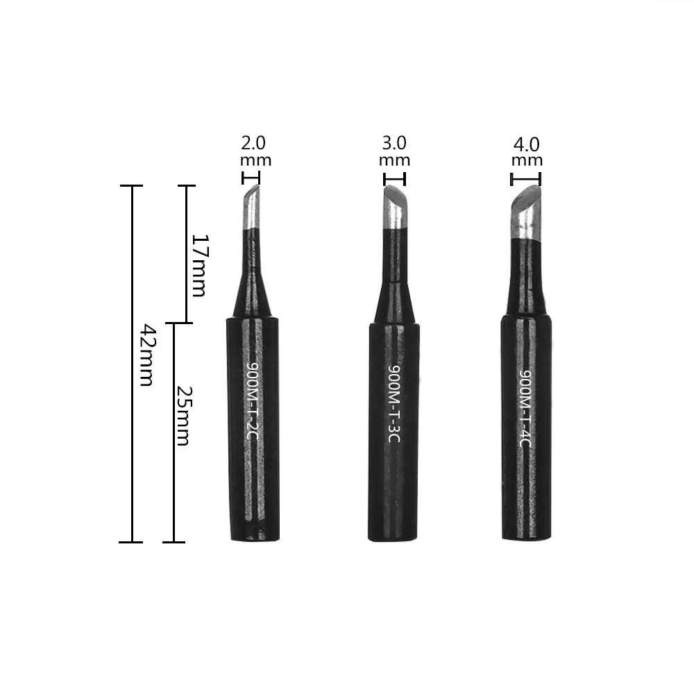 14 шт./лот JY черный бессвинцовый паяльник наконечники 900M-T-K для Hakko 936 fx888/888D SAIKE 909D/852 CXG 936d высокое качество