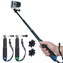 Gosear Выдвижная Спортивная камера ручной селфи палка монопод полюс с Wi-Fi пульт дистанционного управления Держатель клип для SJCAM GoPro герой 7 6 5