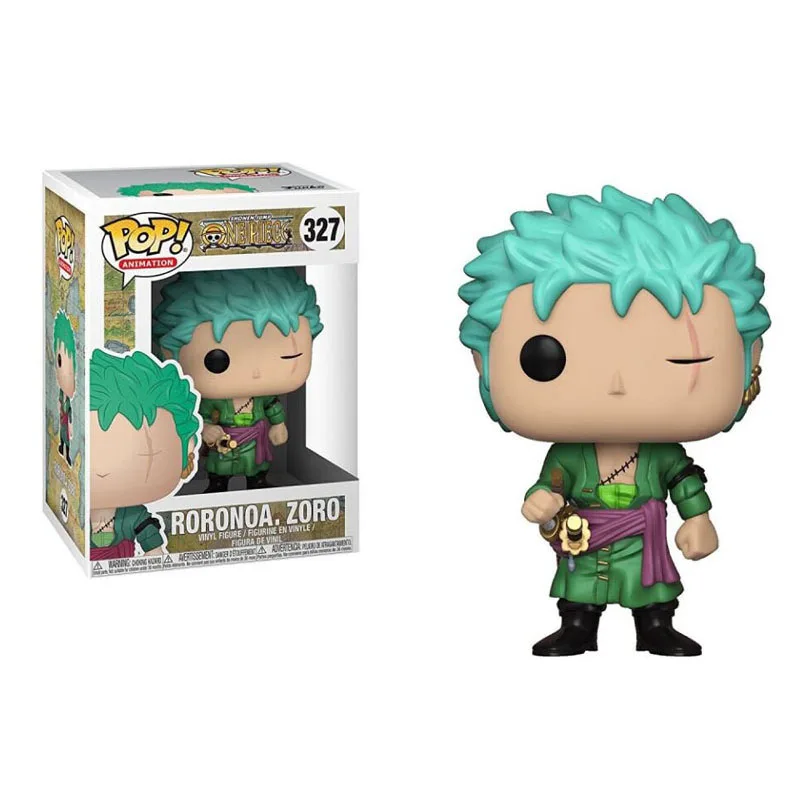 FUNKO POP ONE PIECE & Roronoa Zoro #327 виниловая экшн фигурка Коллекционная модель игрушки для