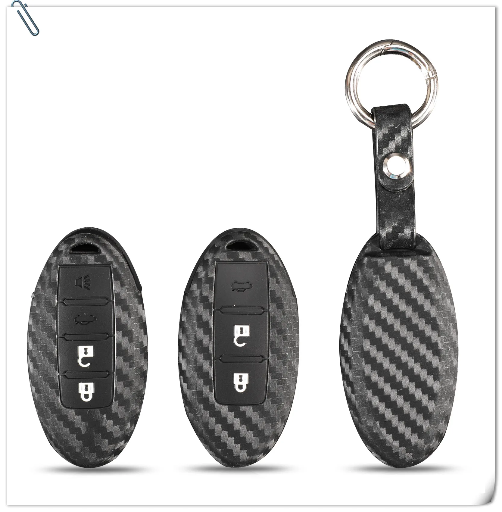 Keyforkess Cover portachiavi in carbonio per Nissan Tidda Livida x-trail T31 T32 Qashqai March Juke Pathfinder Note GTR 6 Keyforkess Cover portachiavi in carbonio per Nissan Tidda Livida x-trail T31 T32 Qashqai March Juke Pathfinder Note GTR -