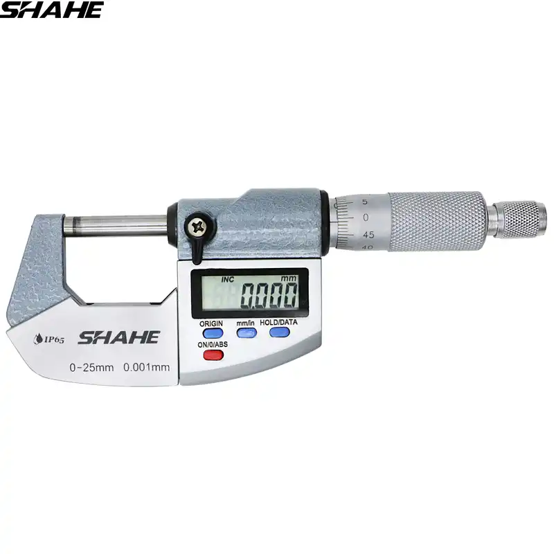 SHAHE IP65 цифровой микрометр 0,001 мм электронный цифровой наружный микрометр 0-25 мм - изображение