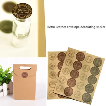 

FangNymph Vintage Fashion Round Kraft Paper Stickers Trendy Girls Envelope Invitations Seal Stickers DIY Decorations
