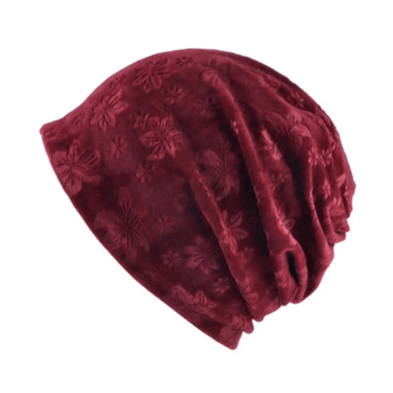 

Child/adult hat winter beanies cap soft velvet multi-function beanies cap scarf Masked Hood Flowers design boys girls hats