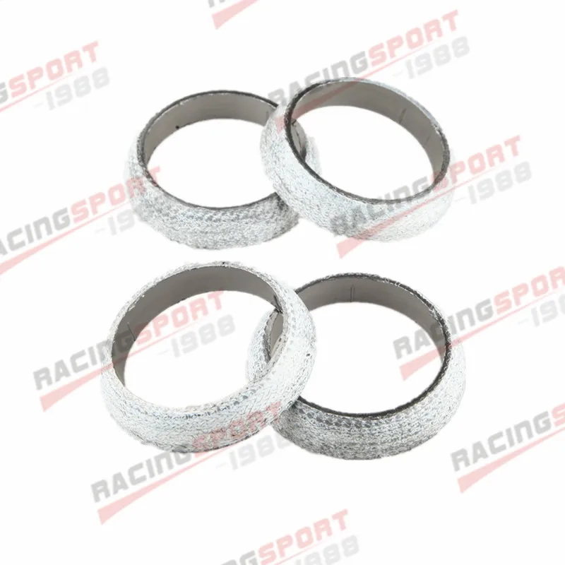 

4PCS 2.75" HEADER/MANIFOLD/DOWNPIPE EXHAUST FLANGE WELD-ON GRAPHITE DONUT GASKET