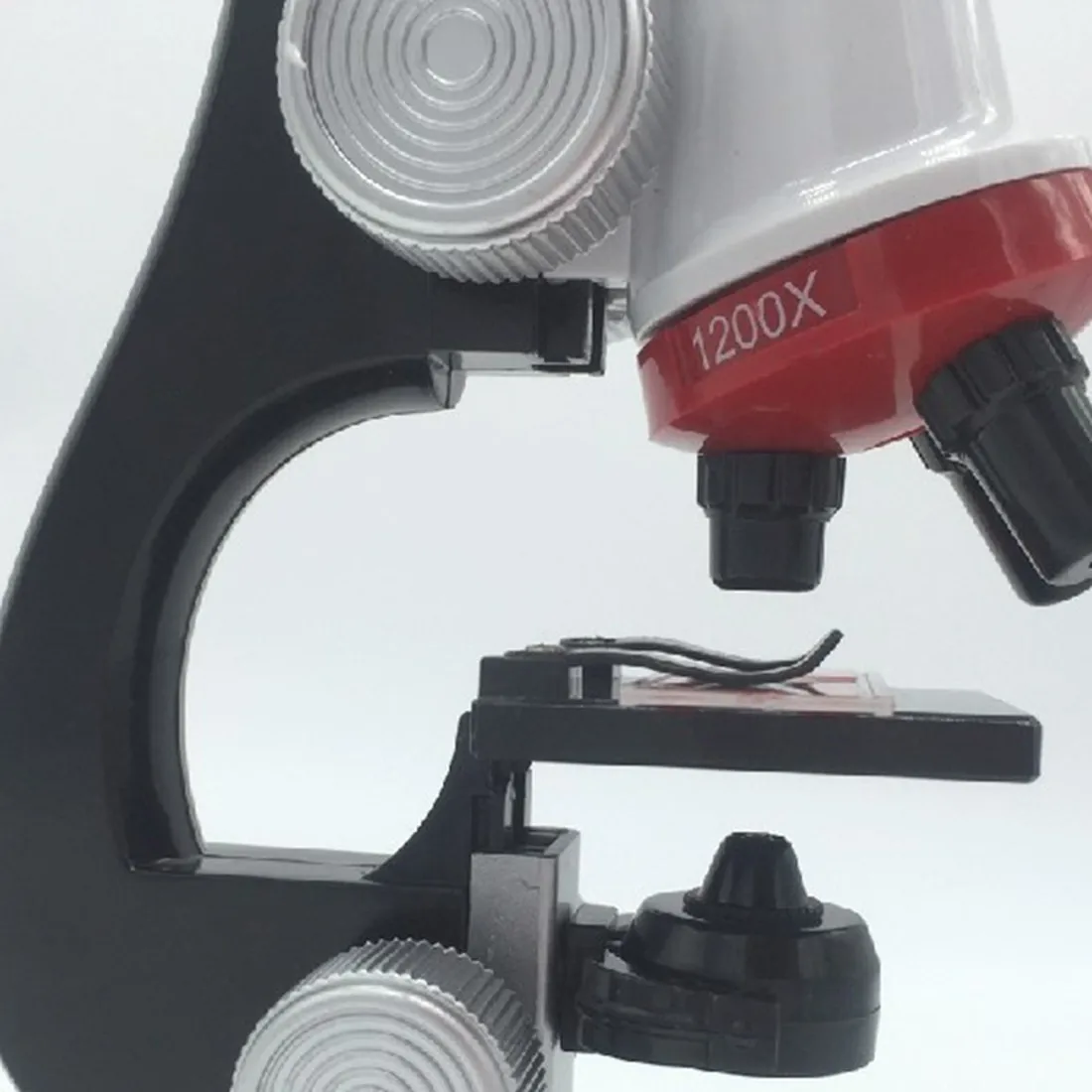 1 шт. дизайн микроскоп 100X 400X 1200X с подсветкой Монокуляр Биологический микроскоп для детей Образование игрушка инструмент