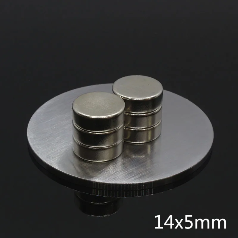 10 шт. 14x5 мм N35 NdFeB супер сильный Круглый диск цилиндра листовые Магниты 14 мм * 5 мм редкоземельных Неодимовый магнит 14 мм x 5 мм
