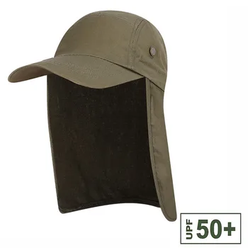 

Unisex Quick Dry Fishing Hat Sun Visor Cap Hat Outdoor UPF 50 Sun Protection with Ear Neck Flap Cover for Hiking