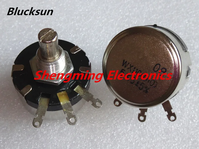 2PCS WX110(010) 4.7K ohm 4K7 1W Single circle wire wound potentiometer