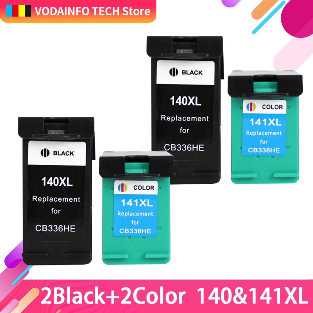 QSYRAINBOW Горячая продажа Замена для hp140XL 141XL чернильный картридж HP 140 141 HP140 Photosmart C4583
