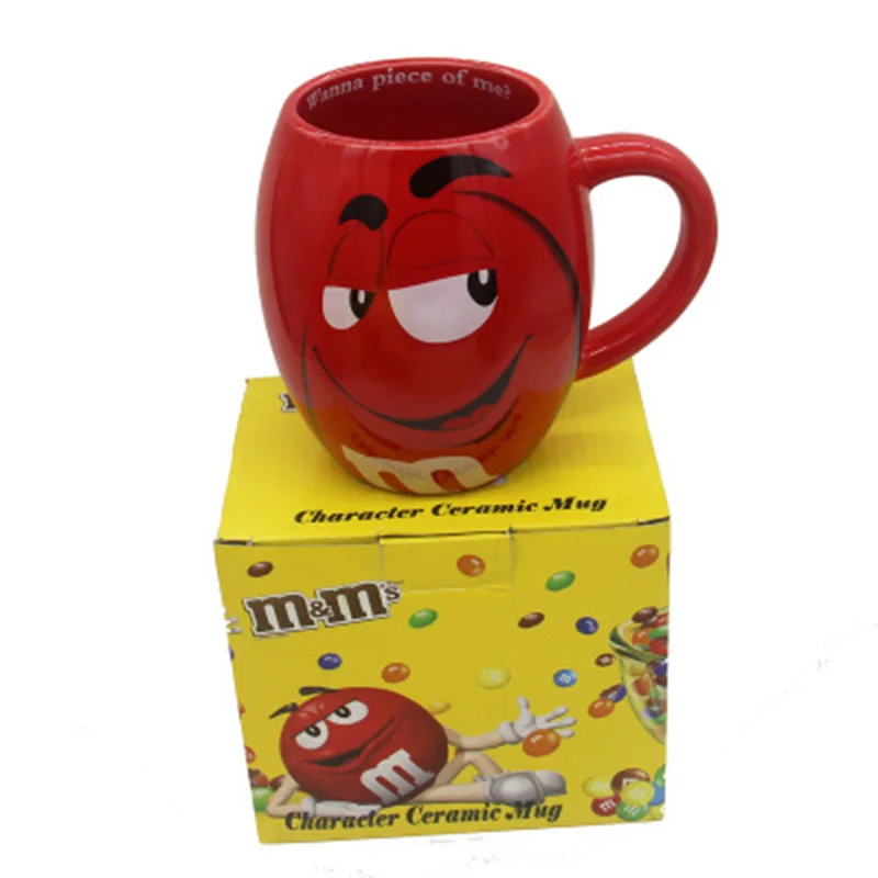 2019 Новый 600 мл m & бобы Кофе кружки чашки для чая и с персонажами из мультфильмов