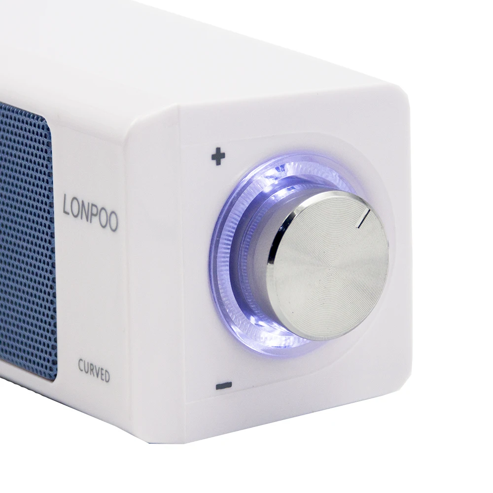 LONPOO Portable Speaker USB Surround TV Soundbar Subwoofer Home theater Support AUX phone PC TV laptop desktop