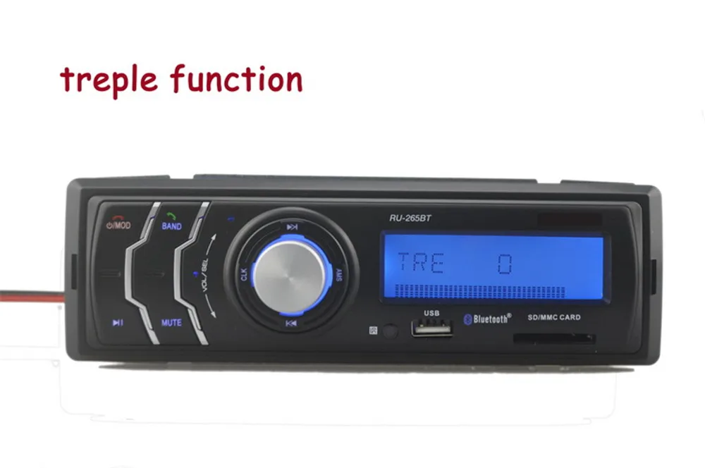 Аудио авто стерео hands-free вызова 1 din FM приемник Горячее предложение автомобиля радио MP3 игрока в тире bluetooth USD/SD Card/AUX in
