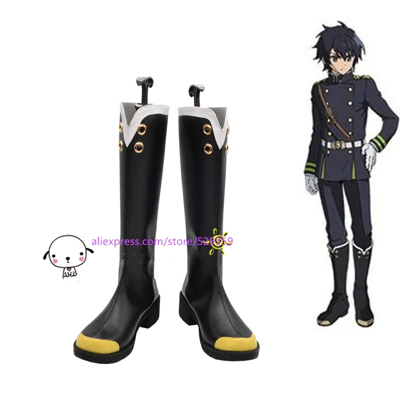 Обувь для костюмированной вечеринки Серафим конца Yuichiro Hyakuya Owari no Seraph обувь на