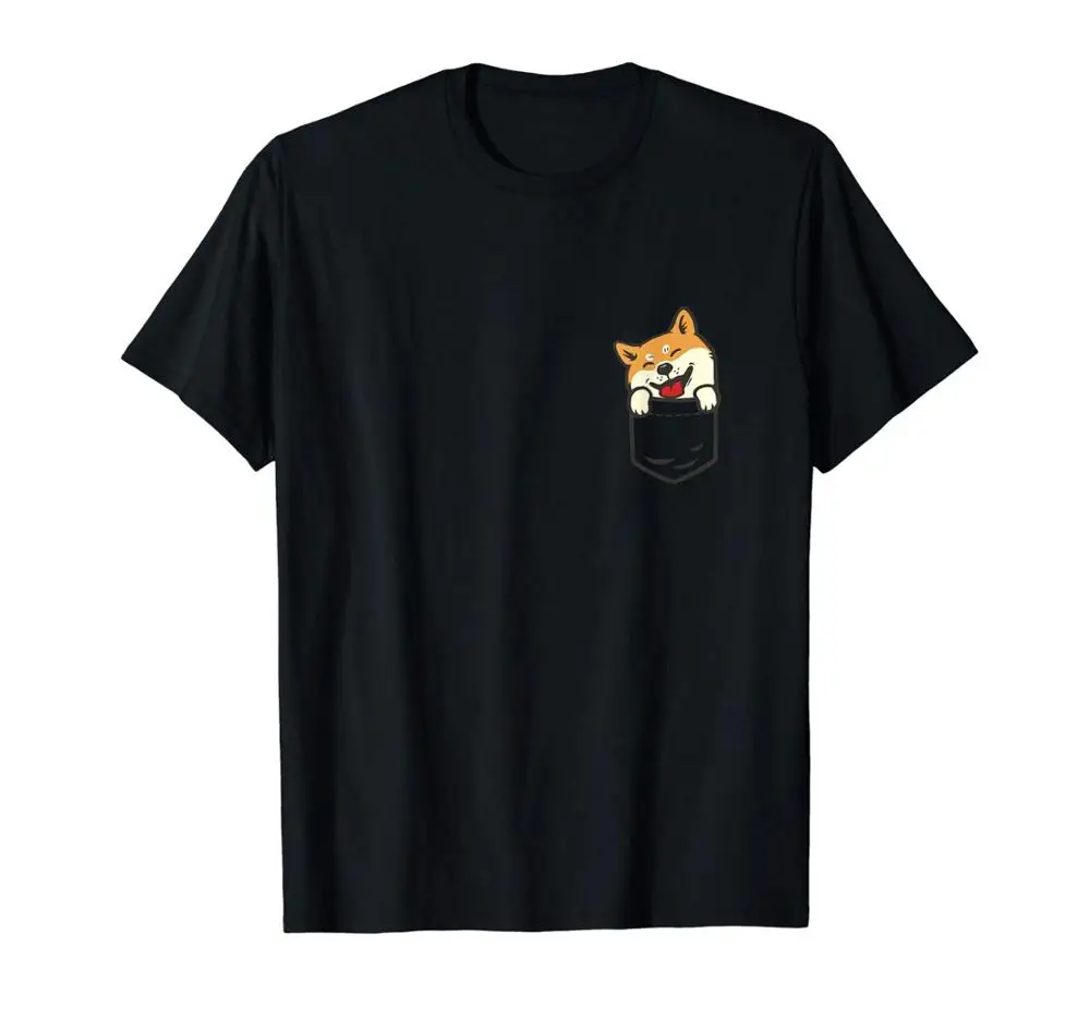 

Cute Shiba Inu Owner Shirt Dog In Your Pocket Dog Lover Giftnew 2019 Hip Hop Men Brand Clothing Fashion Tees Short Sleeve Shirts