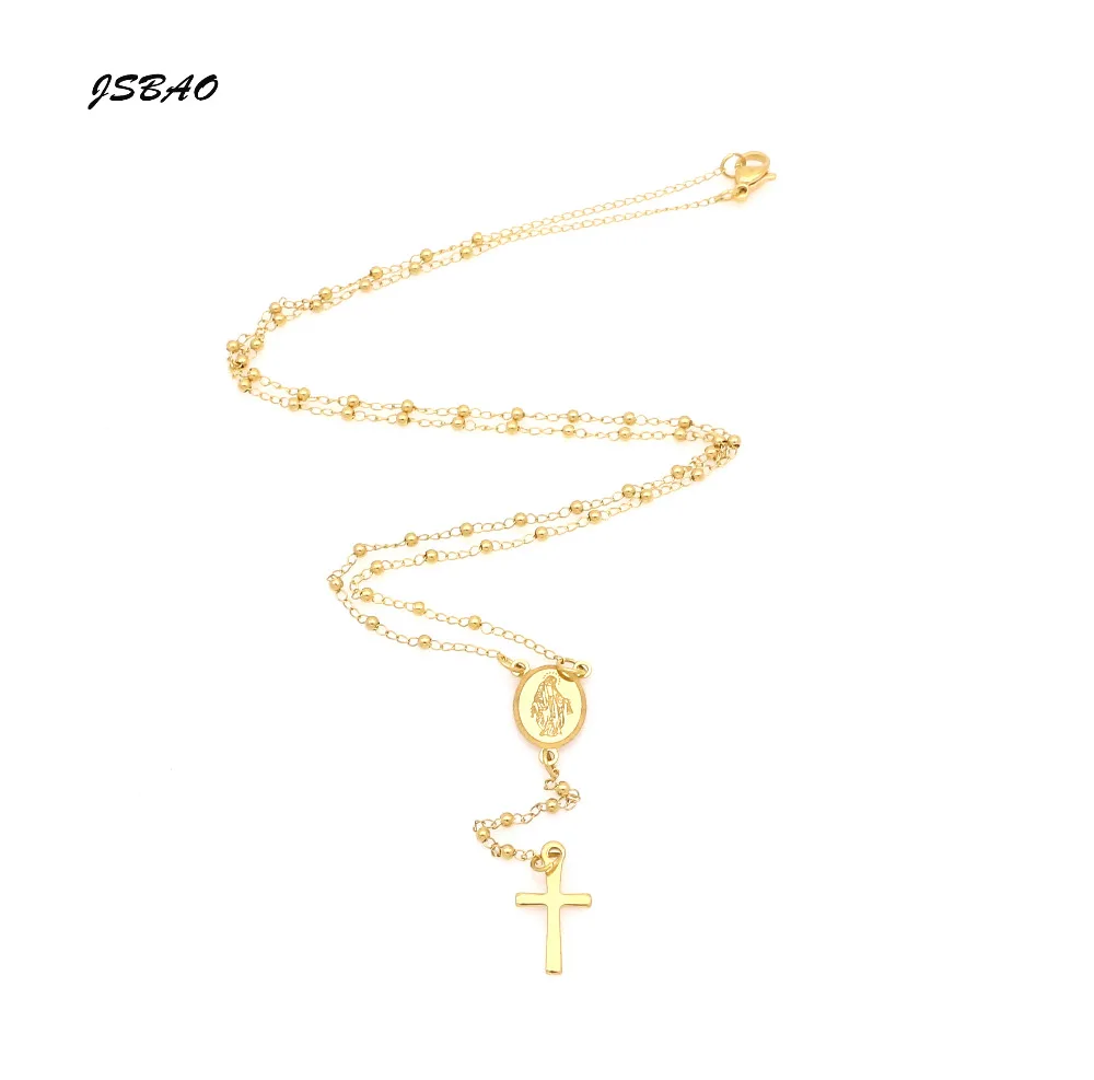 Женское Ожерелье из нержавеющей стали с подвеской крестом|fashion jewelry|jewelry fashionvirgin