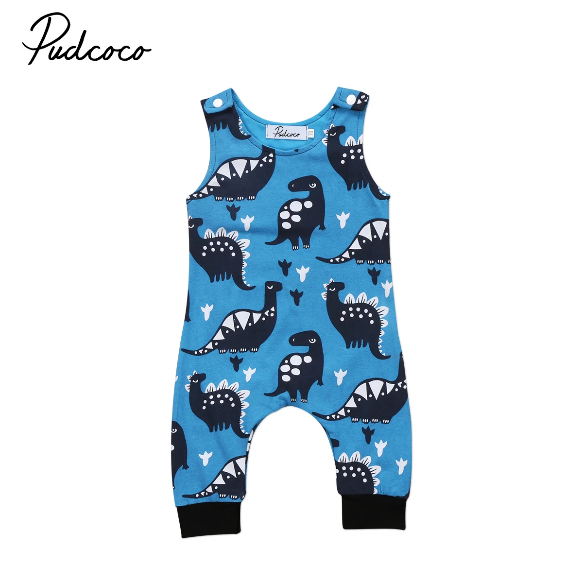 cute baby boy clothes cartoon Dinosaur Newborn  Baby Boy Cotton Romper sleeveless Playsuit Clothes Outfit baby boy clothing