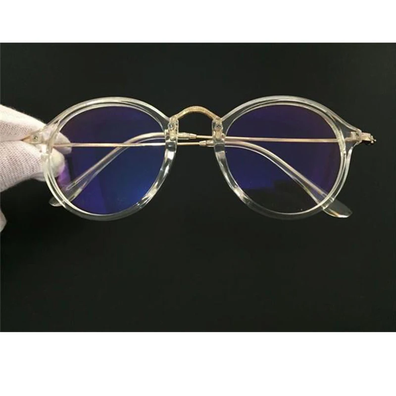 Ретро оптические очки для женщин, прозрачные очки кошачий глаз, прозрачные круглые очки для женщин, синий светильник, компьютерные очки для женщин