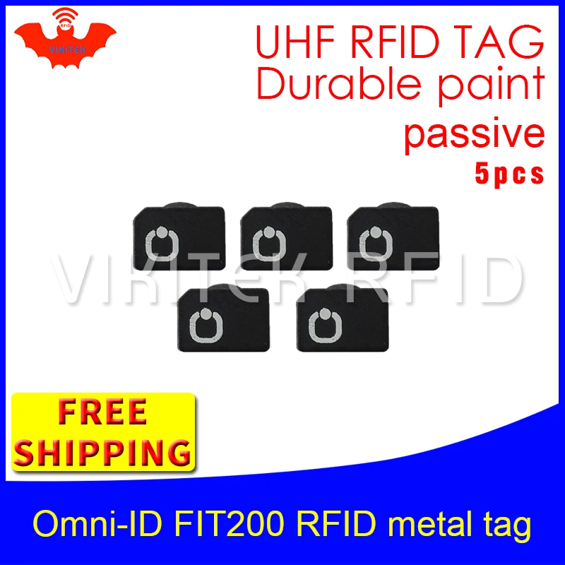 UHF RFID металлическая бирка omni-ID fit200 915 МГц 868 МГц Alien higgs3 EPC 5 шт. прочная краска смарт-карта пассивные RFID метки