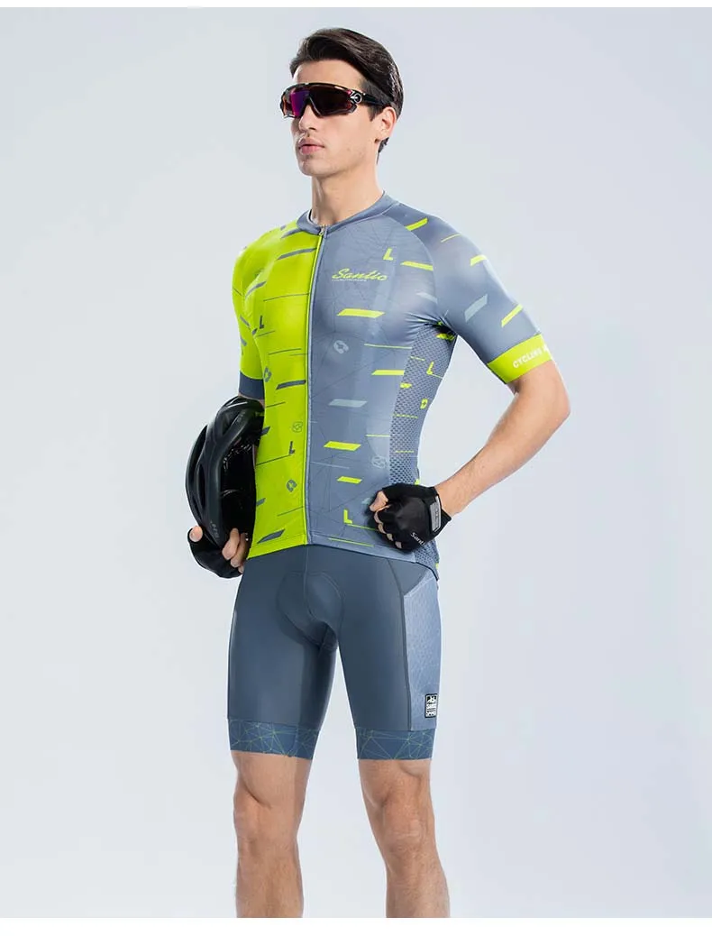 Santic велосипедные шорты мужские Pro Team Горные Шорты для езды на велосипеде импортировано из Италии велосипедные шорты с подкладкой одежда бермуды Ciclismo
