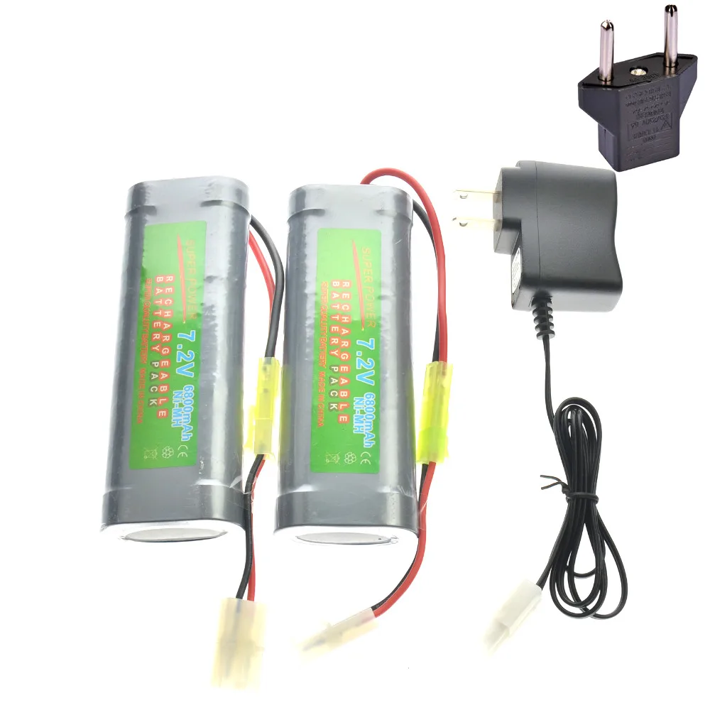 2 шт 7,2 V 6800 mAh аккумуляторная батарея+ зарядное устройство