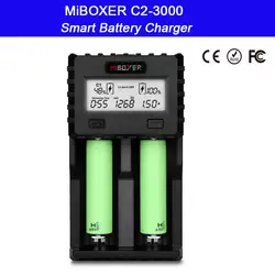 Miboxer C2-3000 зарядное устройство для ЖК-экрана полностью автоматическая интеллектуальная Зарядное устройство для 4,2 В li-ion/IMR/INR/ICR/Ni-MH/ ni-Cd 18650 26650
