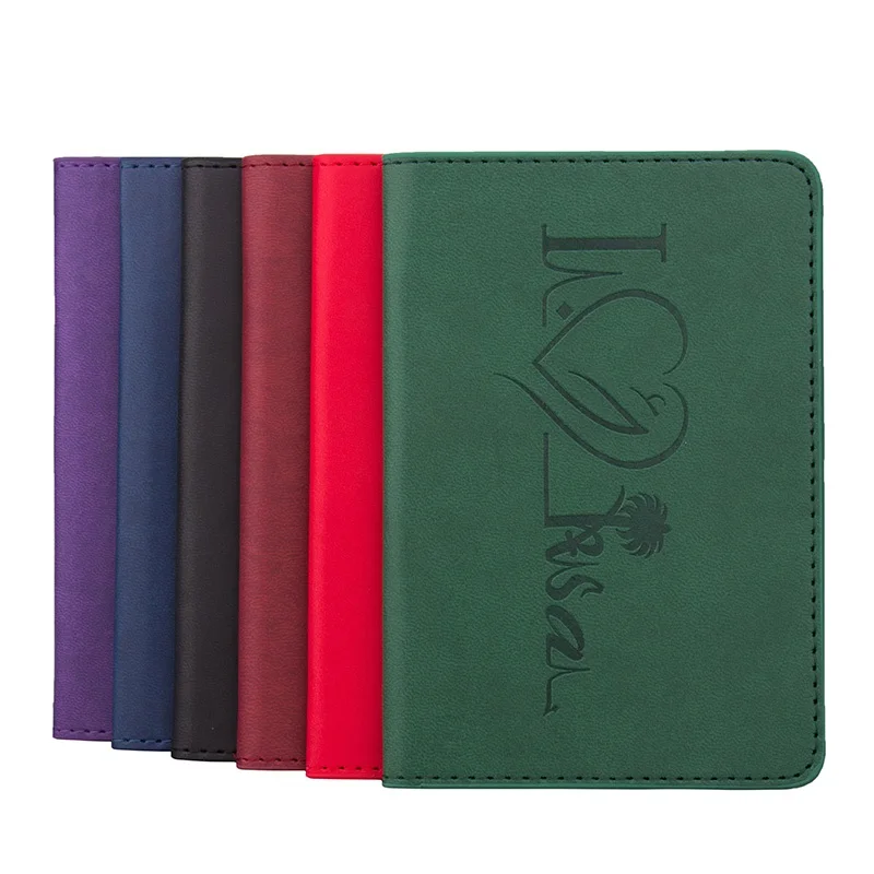 

fashion designer leather passport holder for travel documents card case for men and women hot sale high quality passport cover
