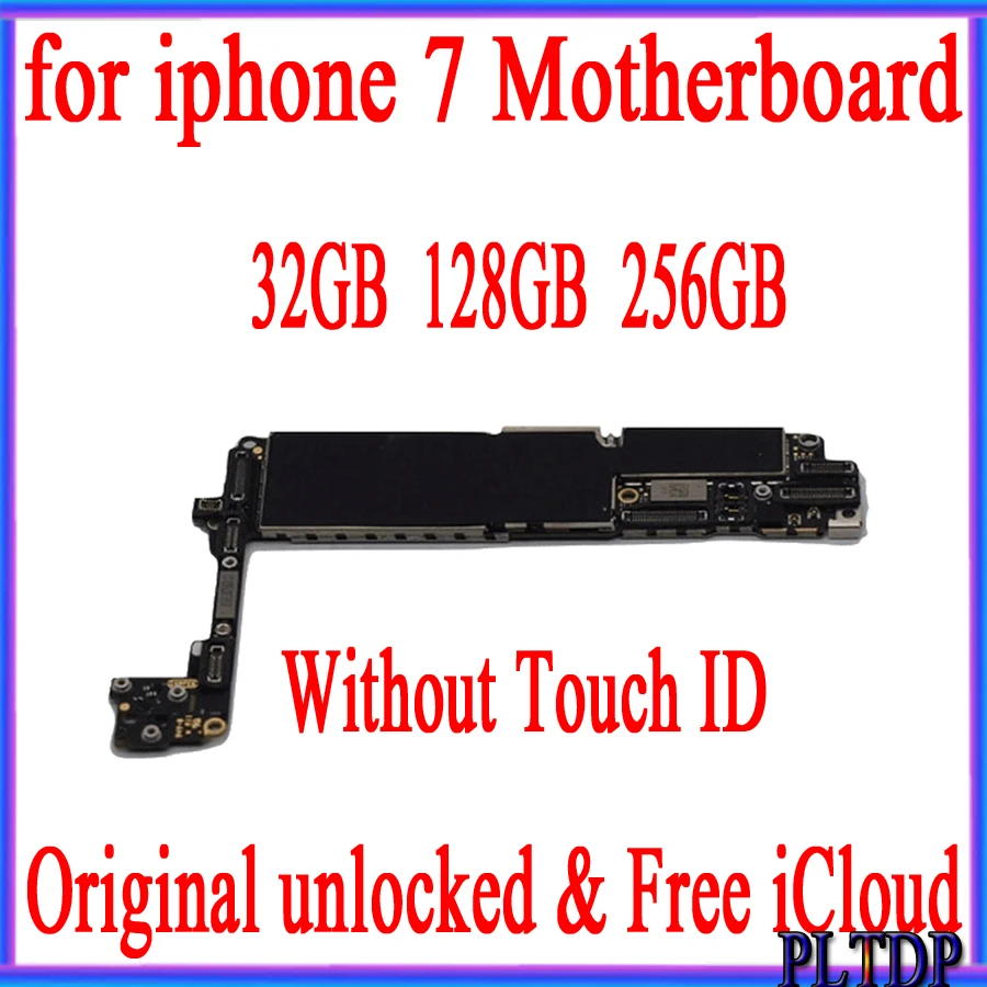 Материнская плата для iPhone 32 ГБ 128 256 без Touch ID 100% оригинал разблокированная iphone 7
