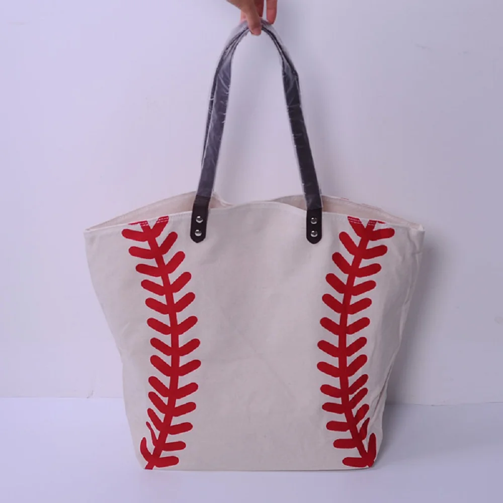 Buy Baseball Tote Bag Softball Canvas Women Handbag